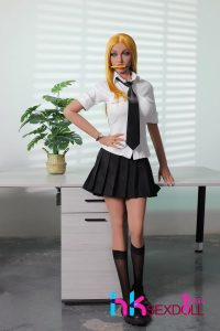 Long-legged blue-eyed teen sex doll